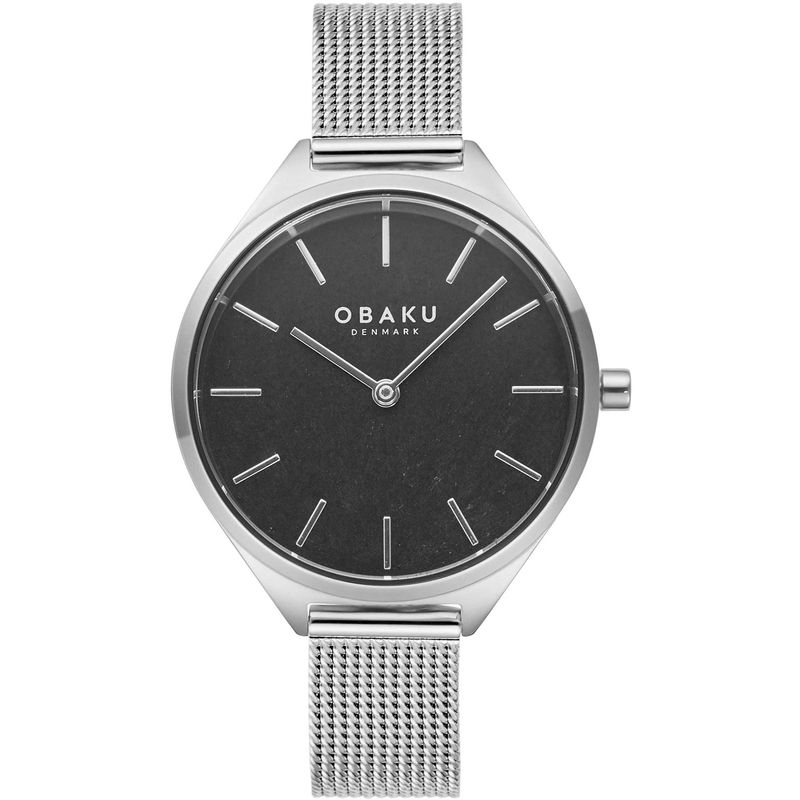 Obaku Women's Kaffe Black Dial Watch - V257lhcnmc